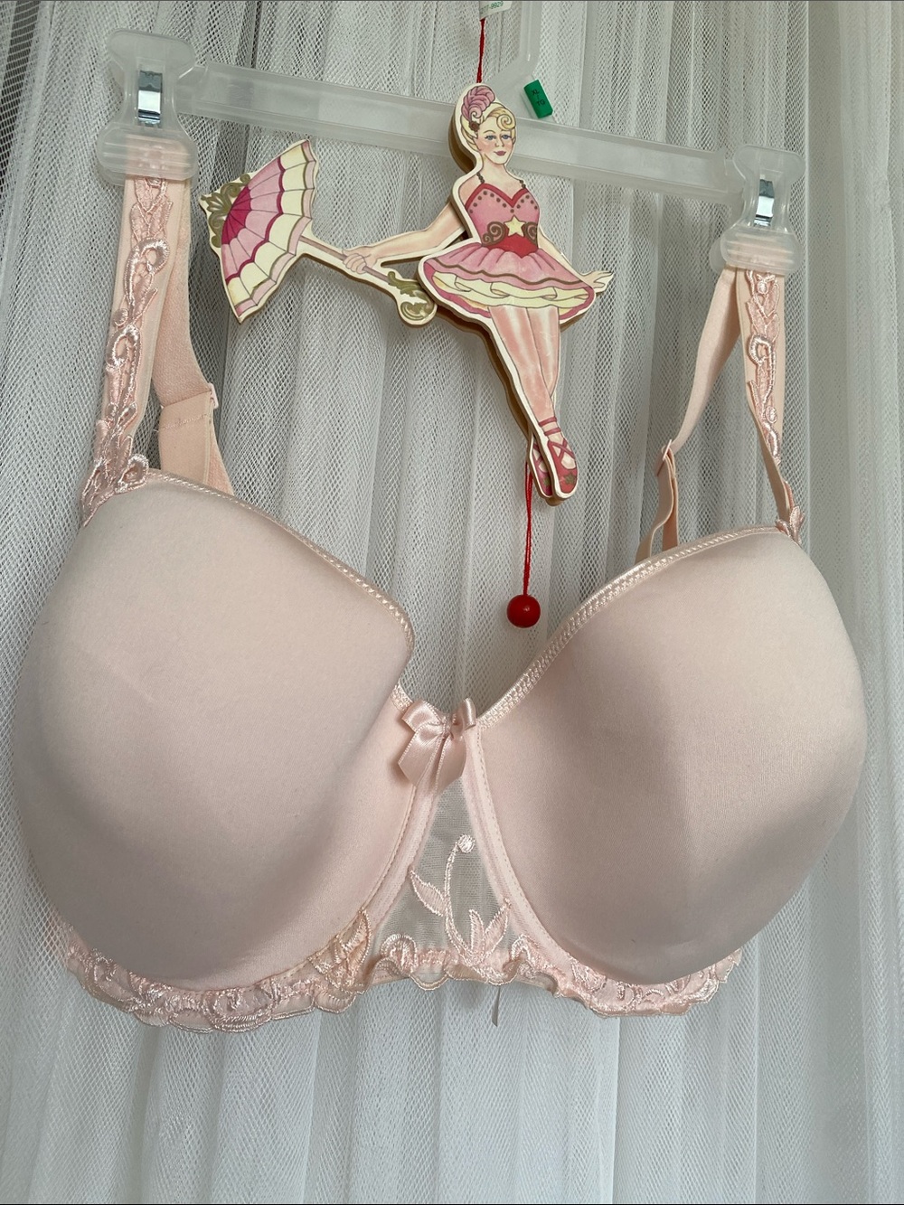 Simone Pérèle Soft Lace Trim Nude Moulded Cups  Bra Size 36G (4D)